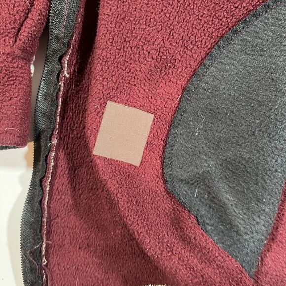 Vintage Woolrich Burgundy Full Zip Fleece Jacket Made in USA Men's Large - Picture 7 of 13